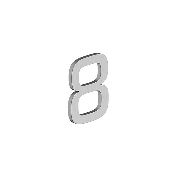 4 NUMBER 8, E SERIES W/ RISERS, STAINLESS STEEL in Brushed Stainless
